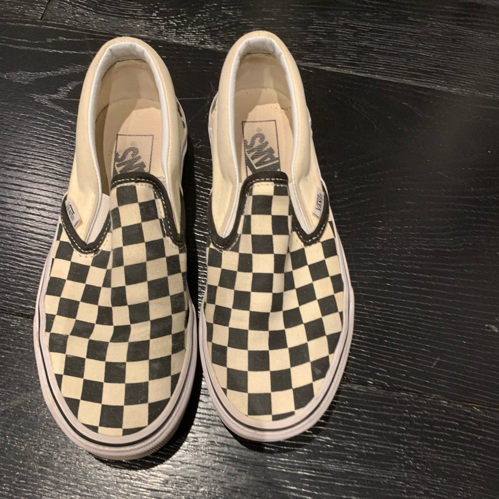 checked vans